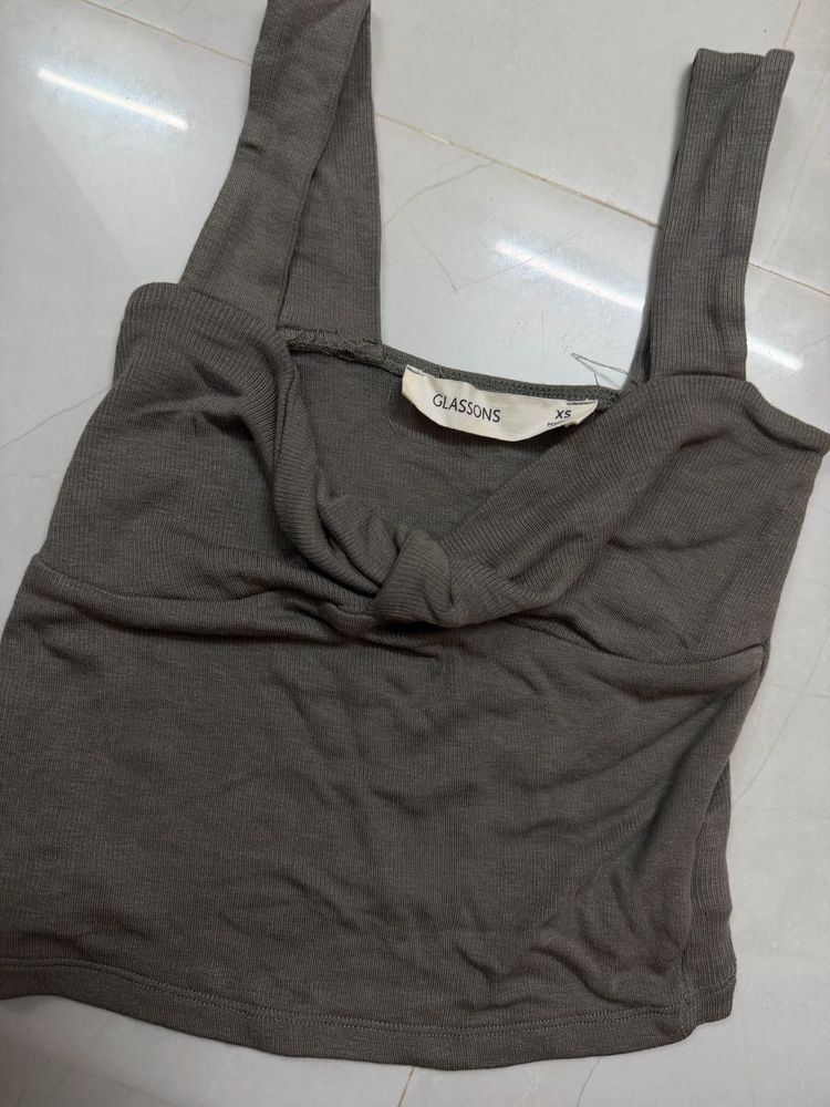 Stylish Grey Knit Top