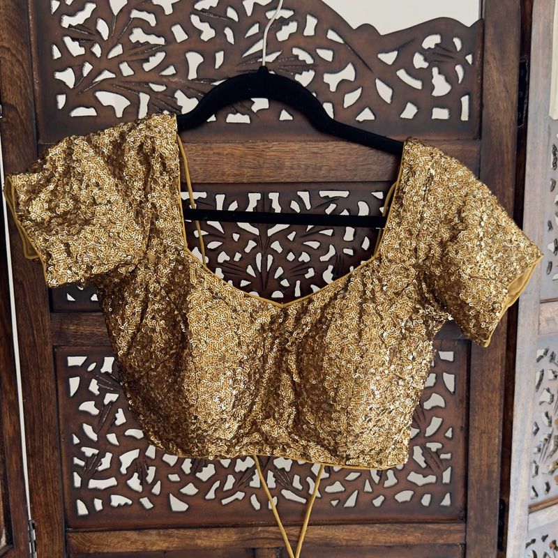 Brand New Designer Sequin Padded Blouse