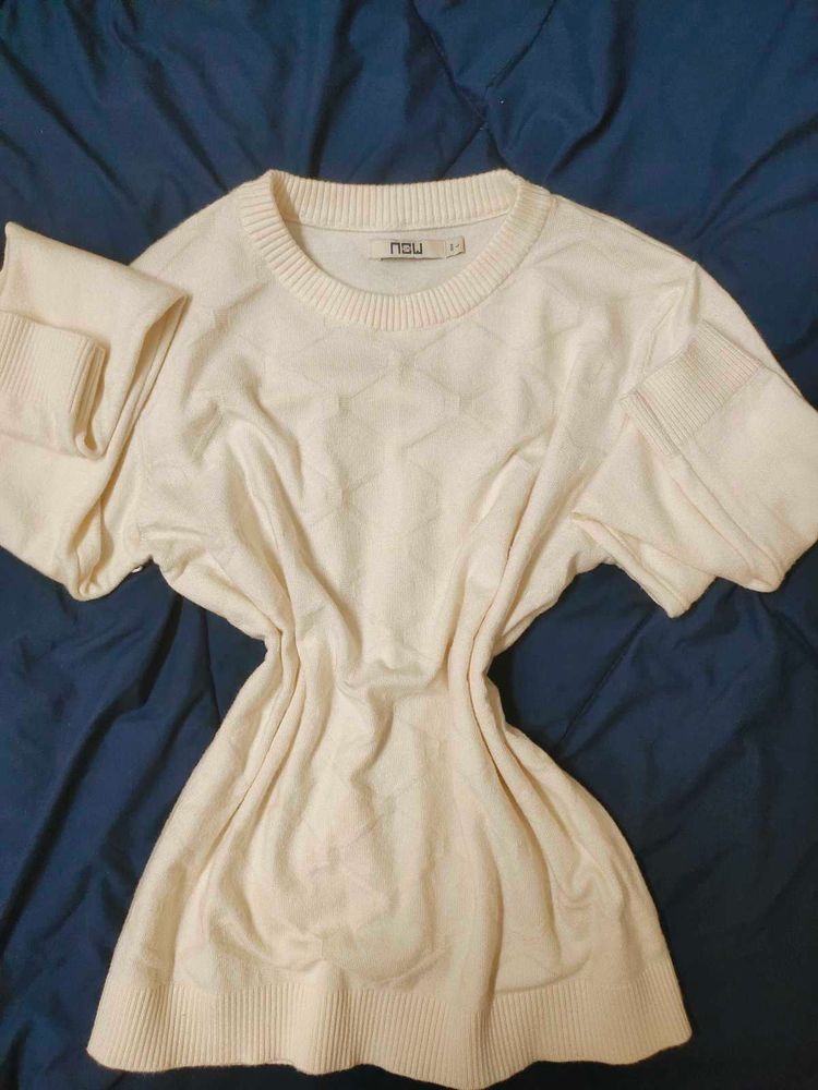Cream Knit Pullover