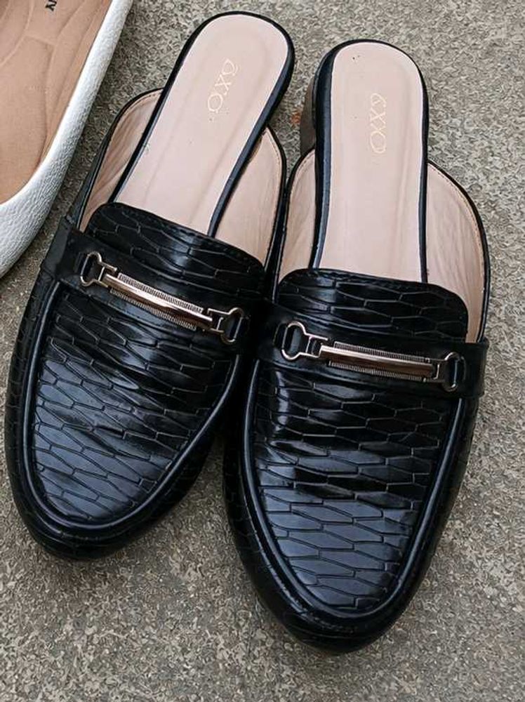 Chic Black Mules Office Wear