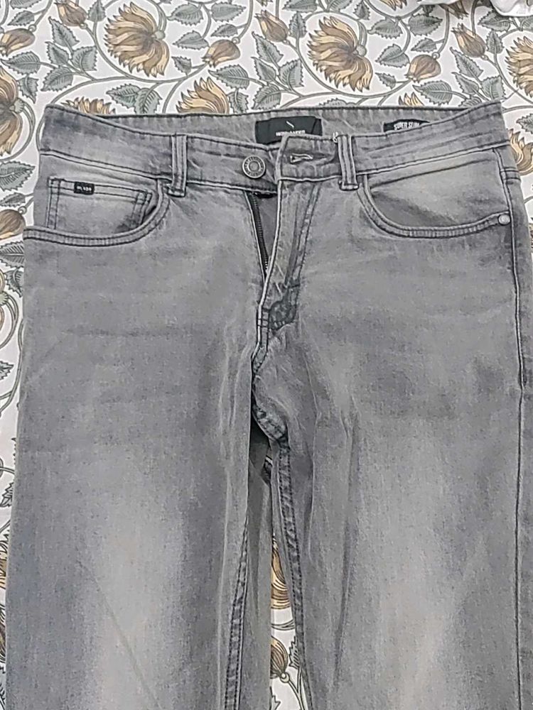 Highlander Grey Denim Jeans