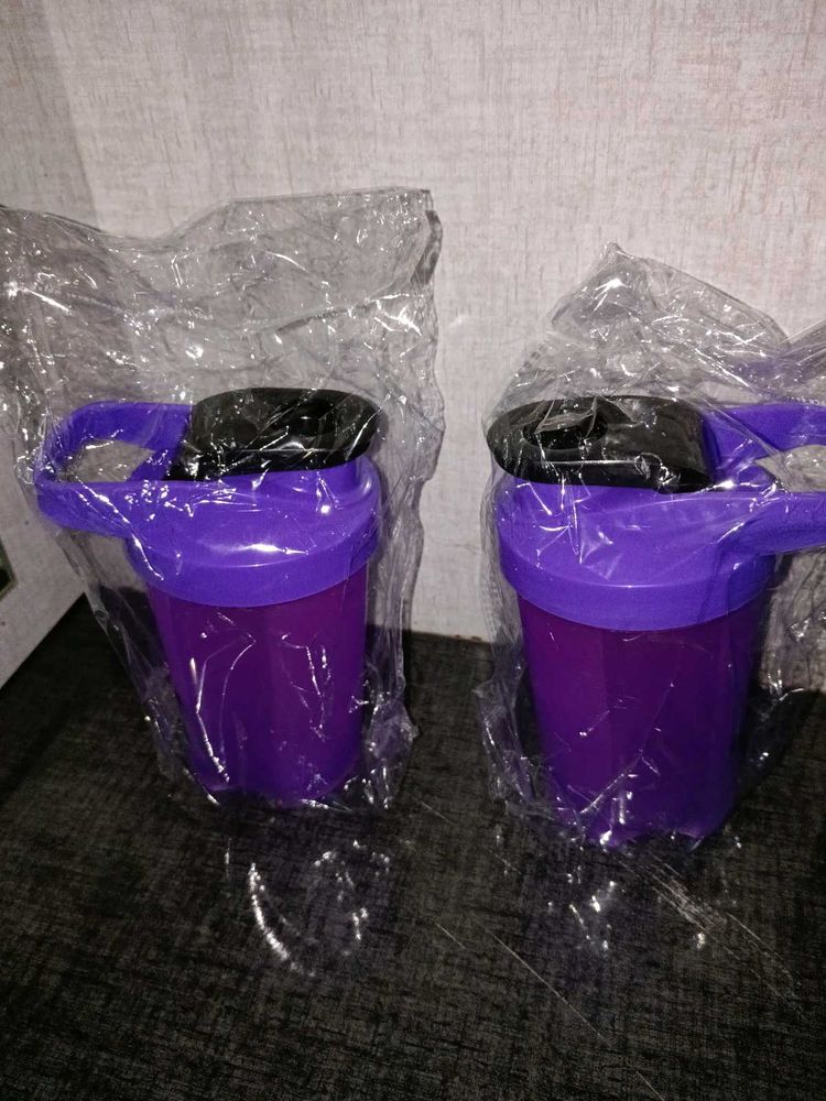 Purple Shaker Water Bottles (Set of 2)