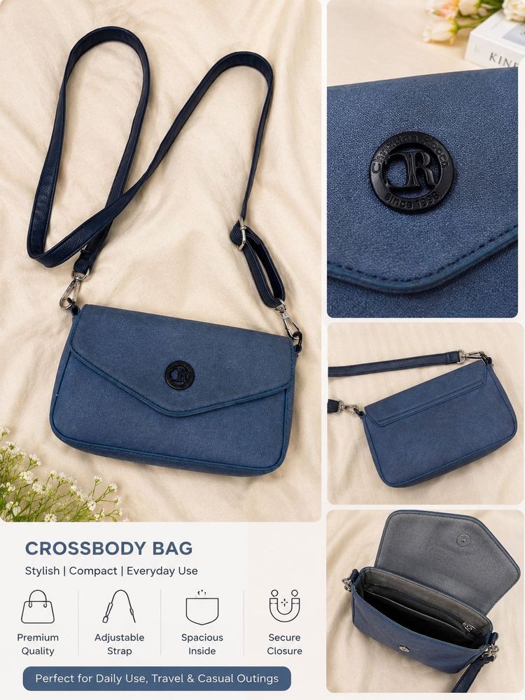 Stylish Blue Crossbody Bag