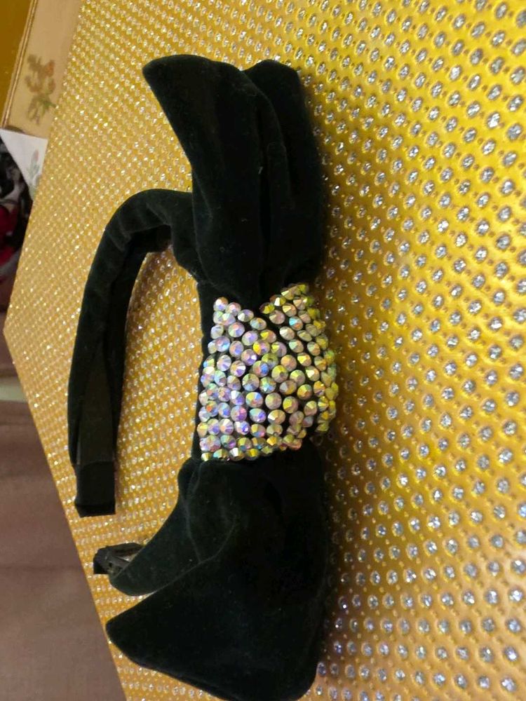 Sparkling Black Headband