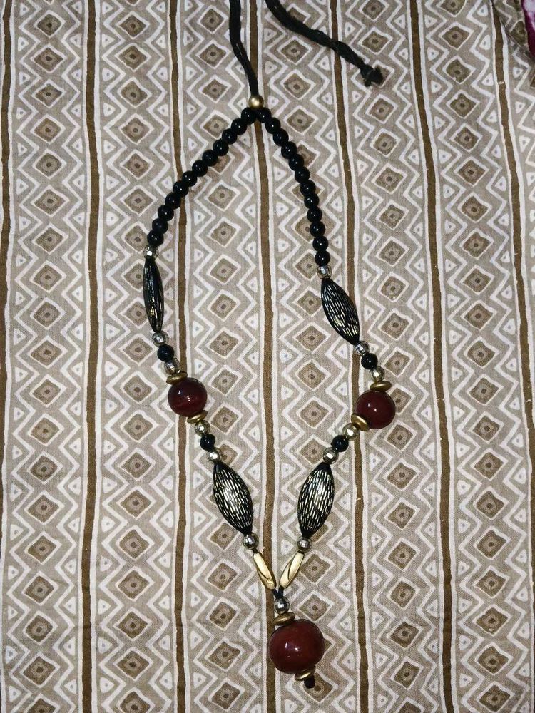 Boho Beaded Statement Necklace