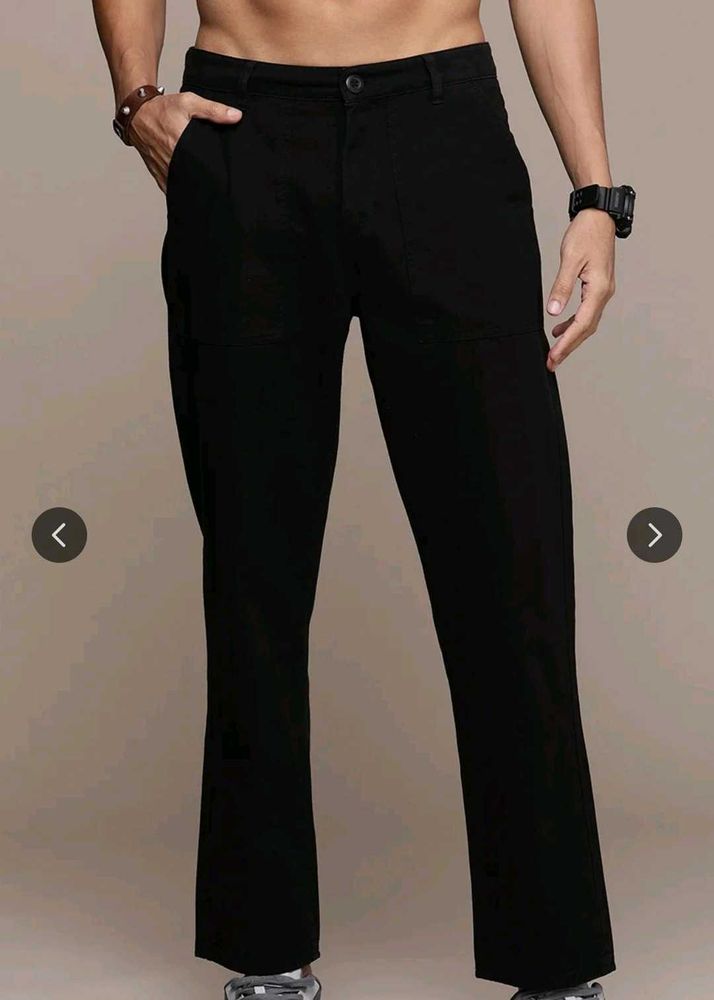 Roadster Men Relaxed Fit Pure Cotton Chinos | Size