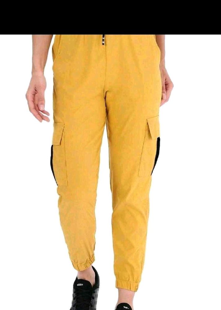 Yellow Cargo Joggers