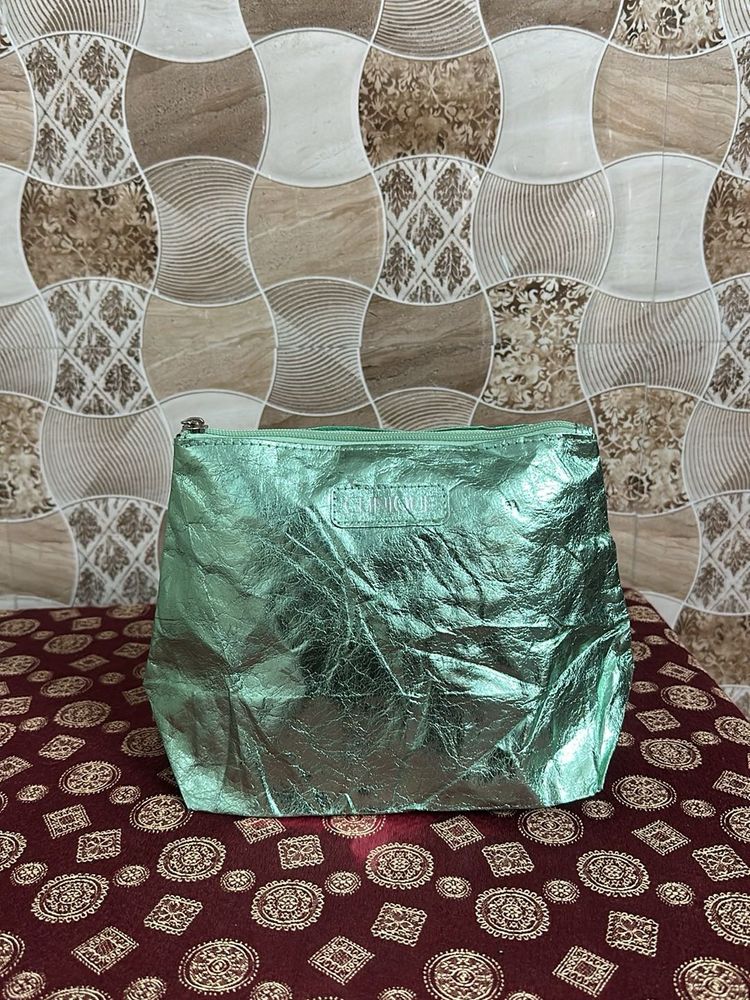 Shimmering Mint Green Pouch