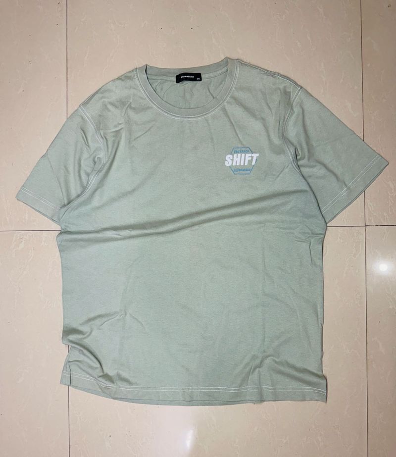 Pale Green Graphic T-Shirt
