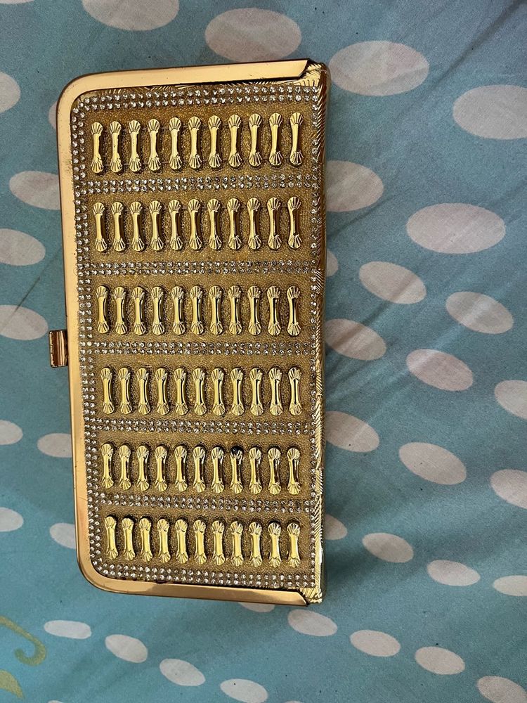 Elegant Gold Clutch