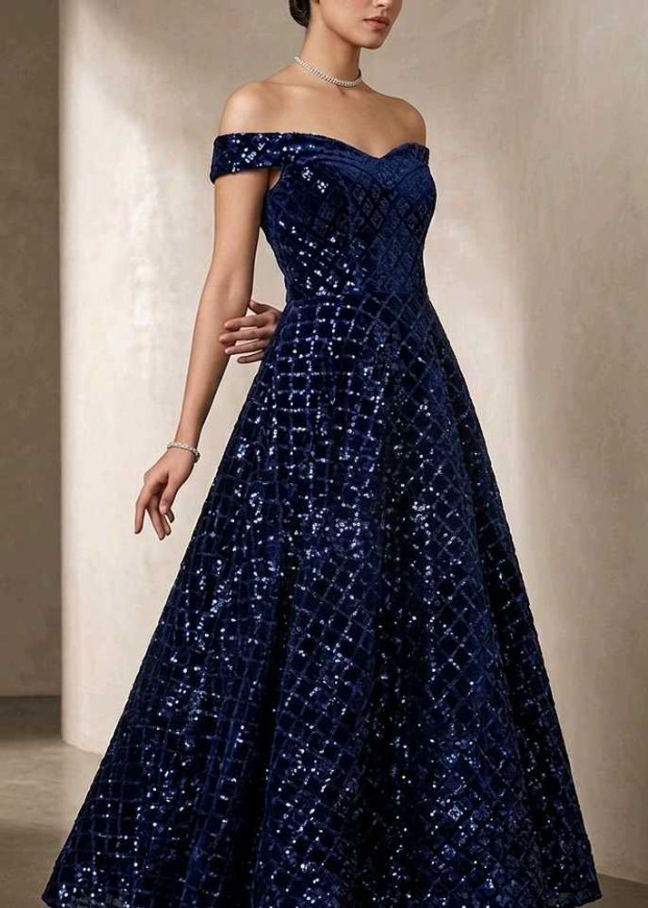 Stunning Blue Sequin Dress