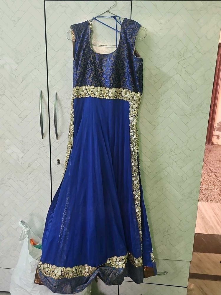 Royal Blue Embellished Gown