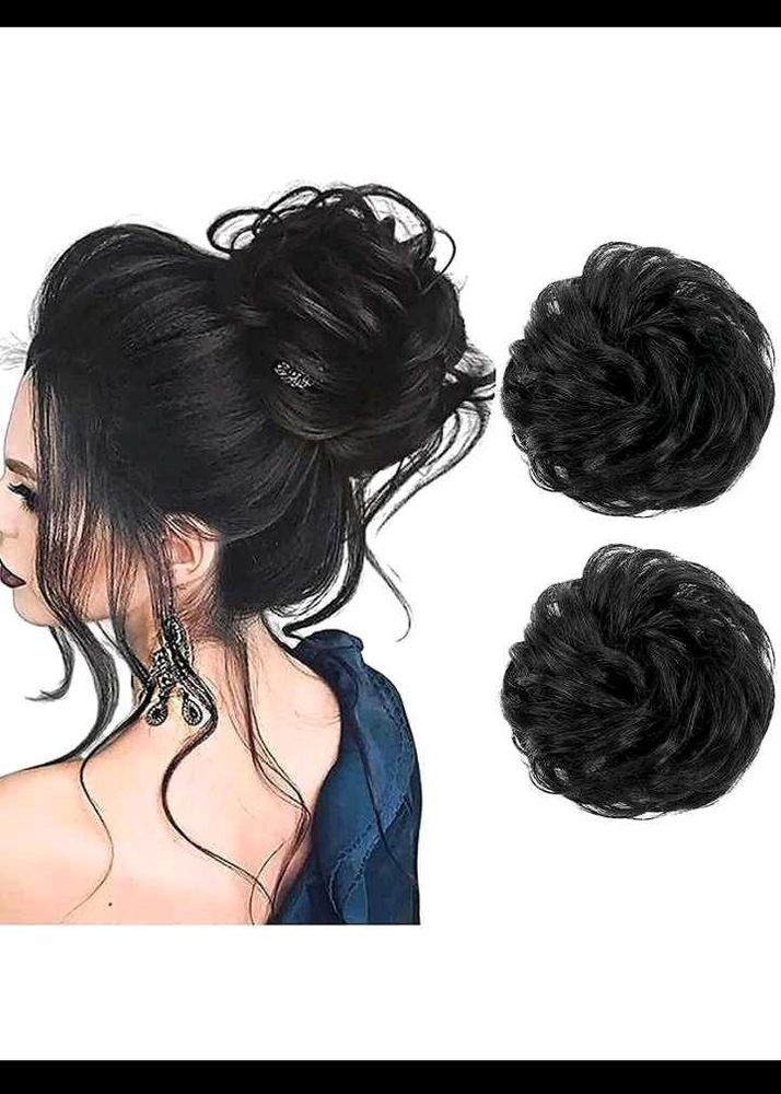Black Messy Bun Hair Piece (Totally new peice)