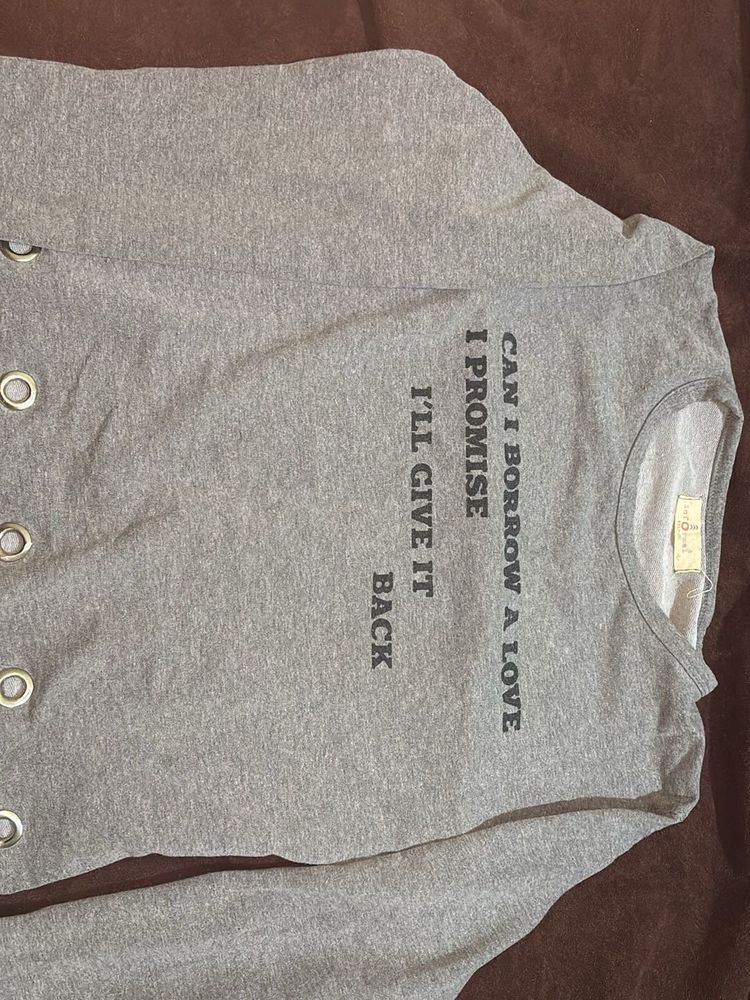 Graphic Print Crew Neck Tee