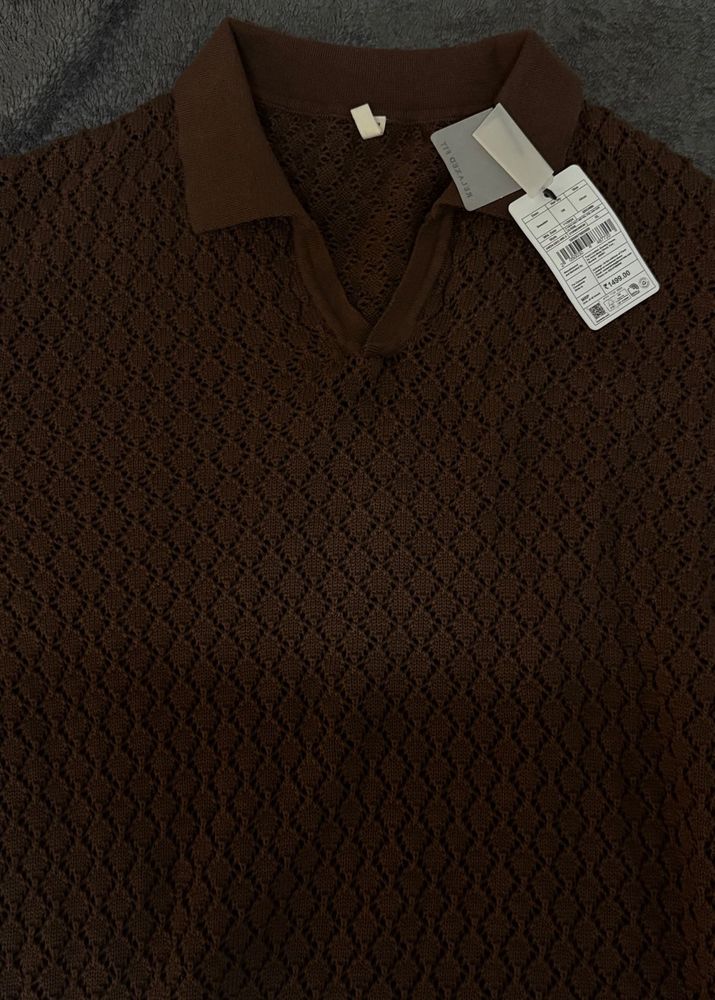 with tag men’s heavy knit sweater
