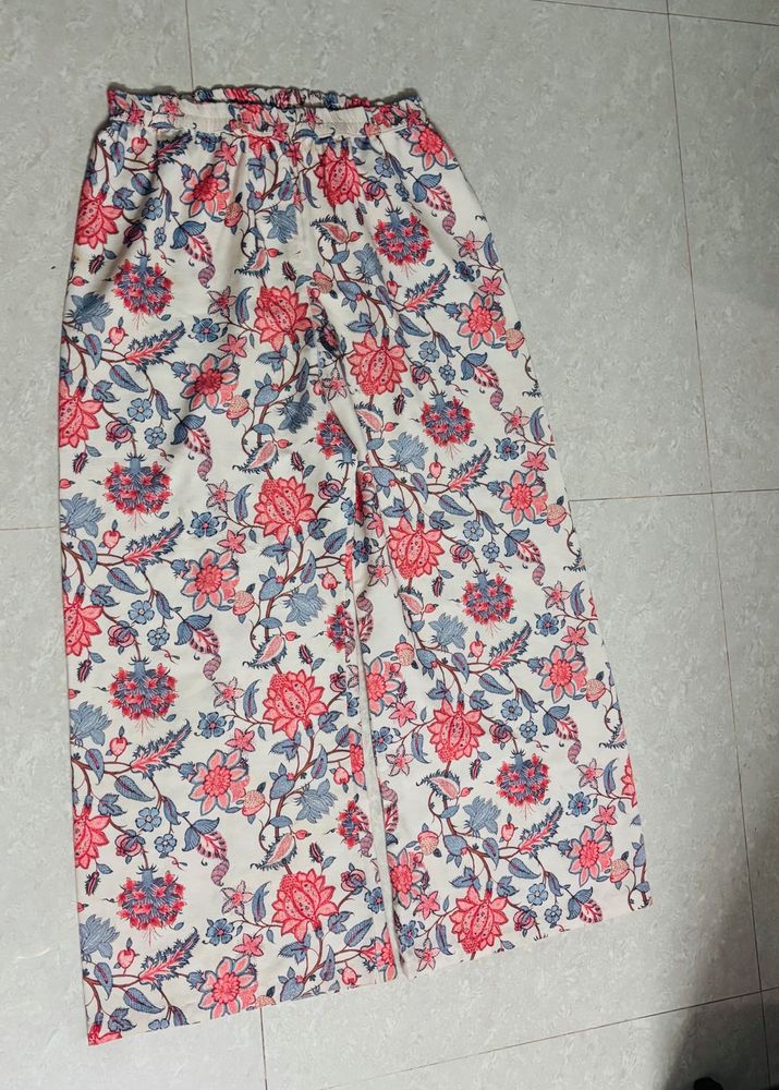 Floral Print Palazzo Pants