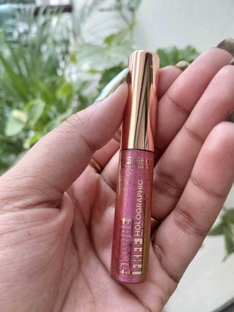 Holographic Glitter Eyeliner- Pink Flame.