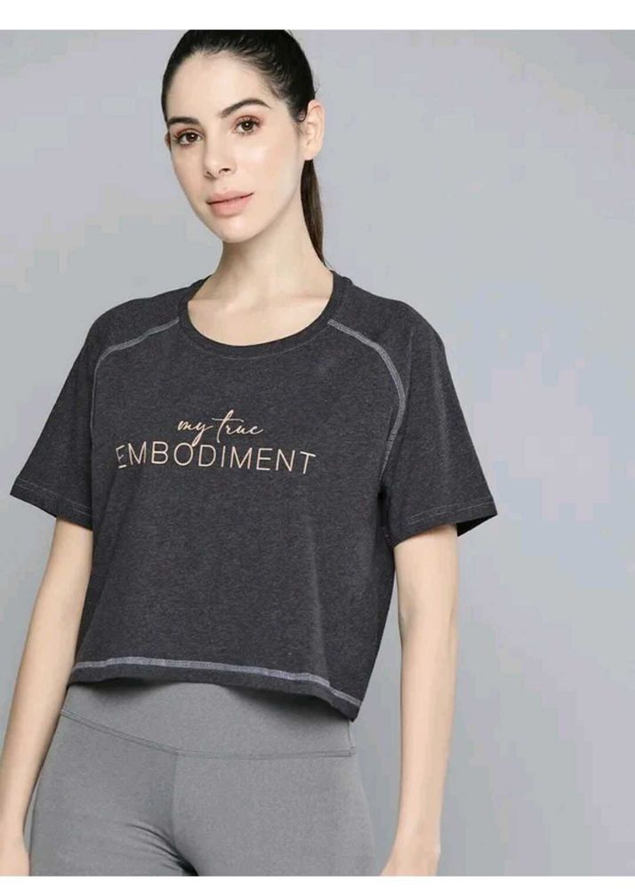 HRX Oversized Crop Tshirt for women
