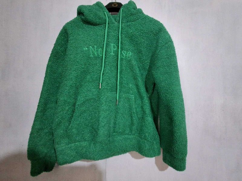 Green Fleece Hoodie