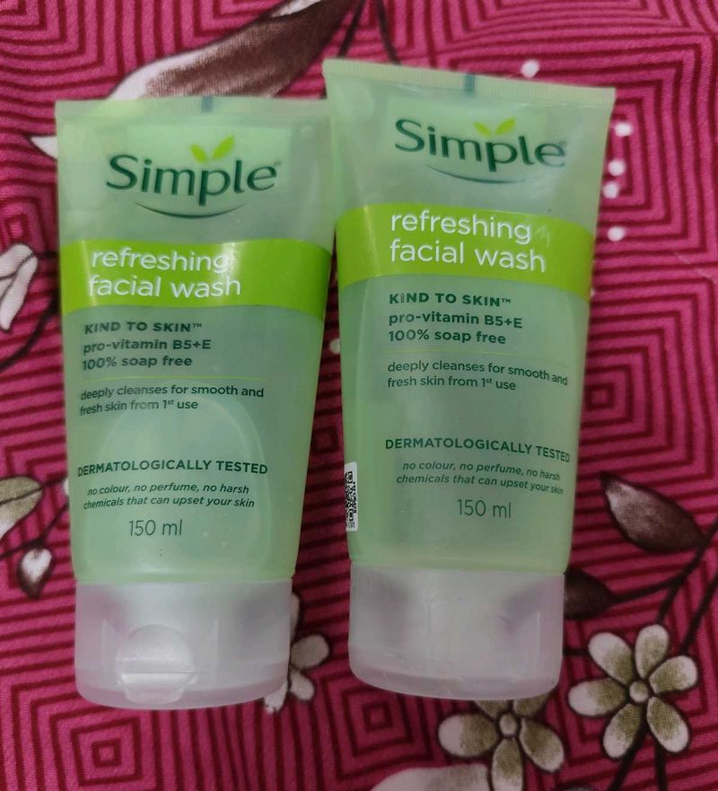 Simple Refreshing Facial Wash (2 Pack)