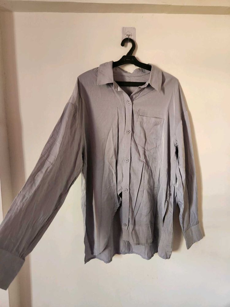 Oversized Button-Down Shirt