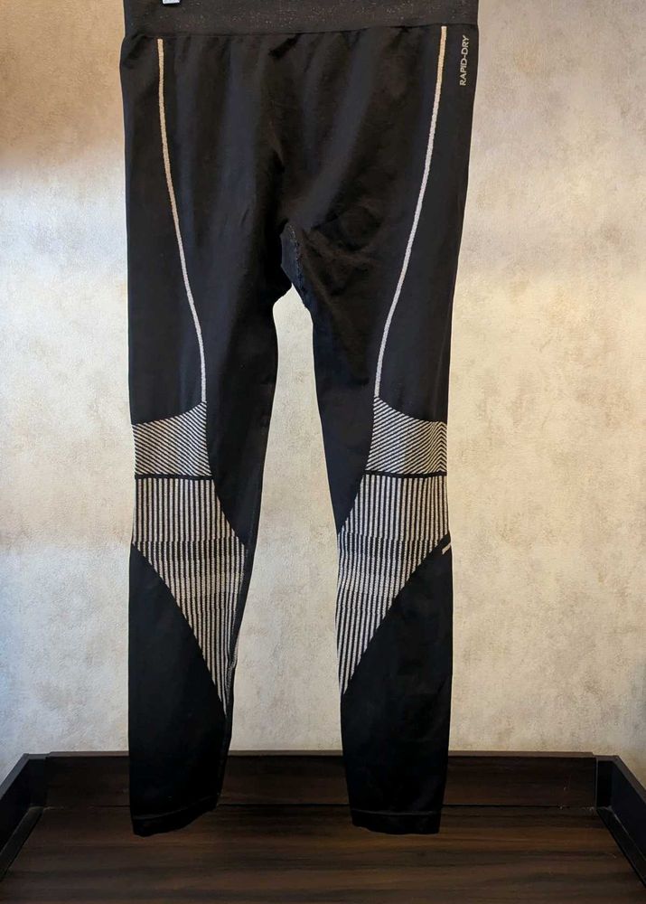 HRX Black Rapid-Dry Leggings (M)