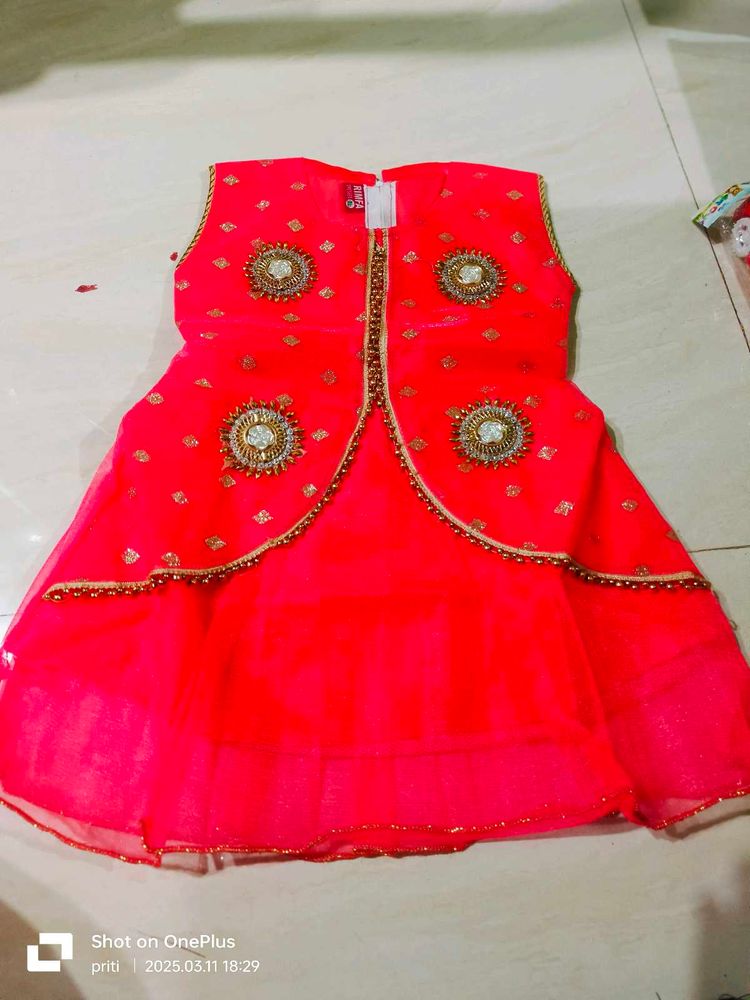 Red Frock For Baby Girls