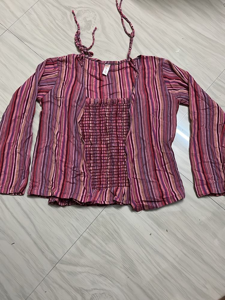 Striped Boho Blouse