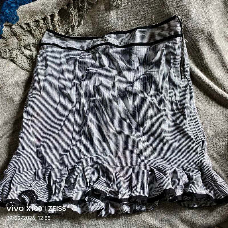 I. Striped Mini Skirt