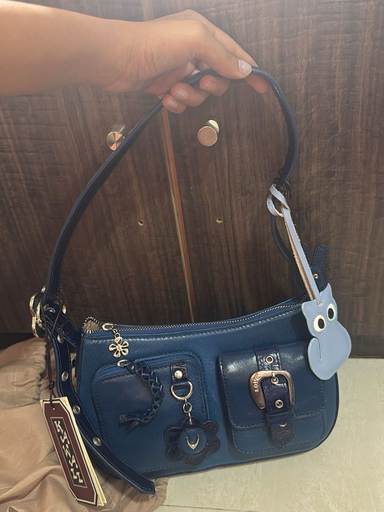 Blue Shoulder Bag