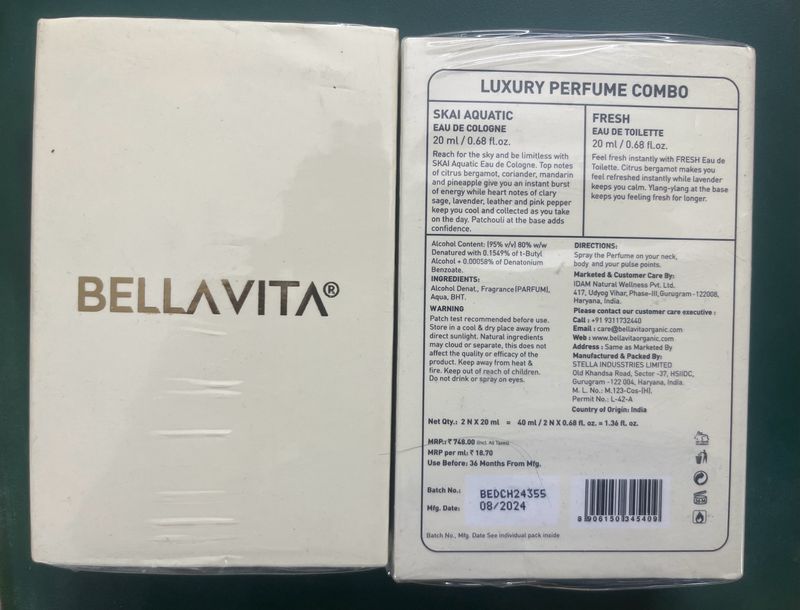 Bella Vita Organic - Luxury Perfume Combo
