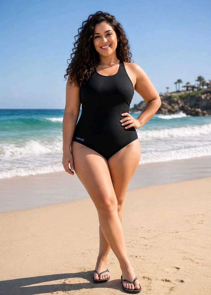 Classic Black One-Piece Swimsuit