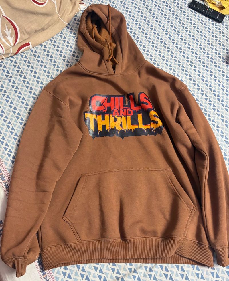 Brown Graphic Hoodie