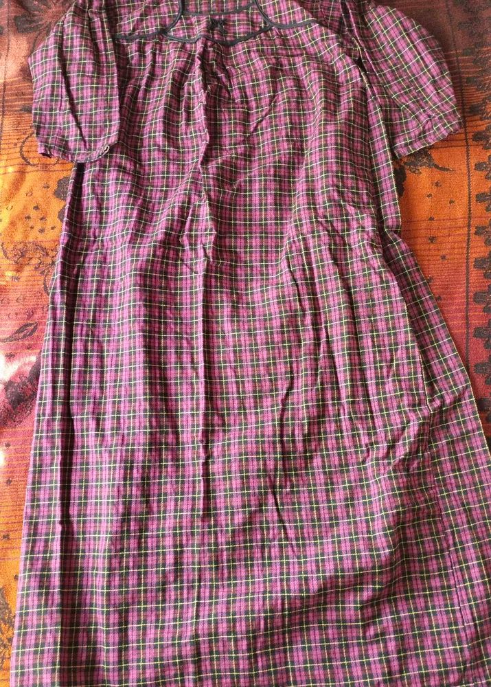 Chic Plaid. woolen Maxi Dress