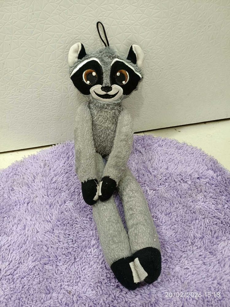 Cute Raccoon curtain Plush Toy
