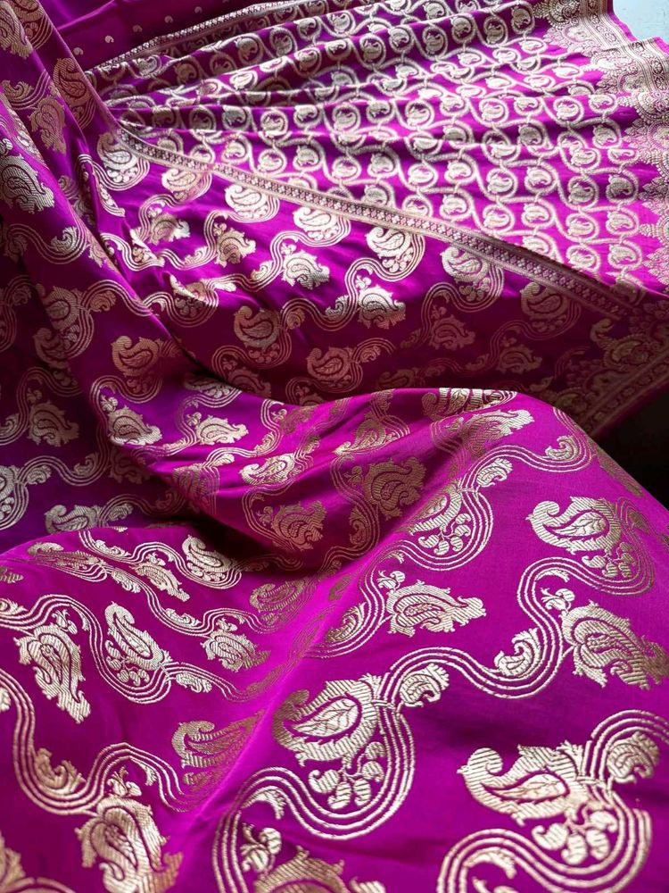 100% Pure Silk Wedding Wear Banarasi Saree