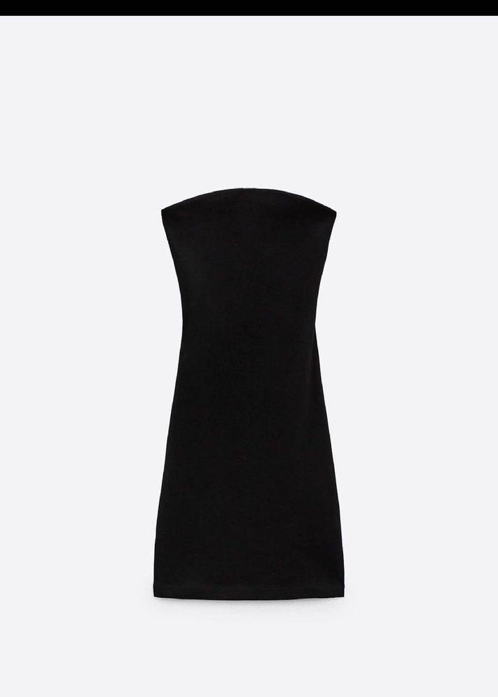 Sleek Black Sleeveless Mini Dress