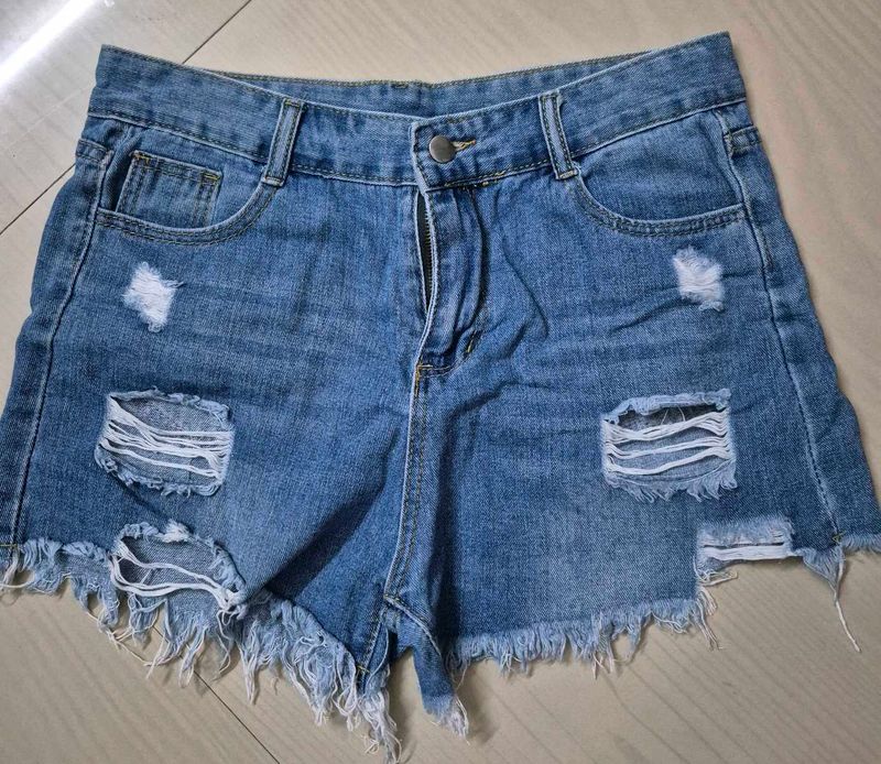 Denim shorts