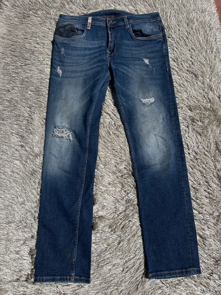 Men's Blue Distressed EDHARDY  Jeans