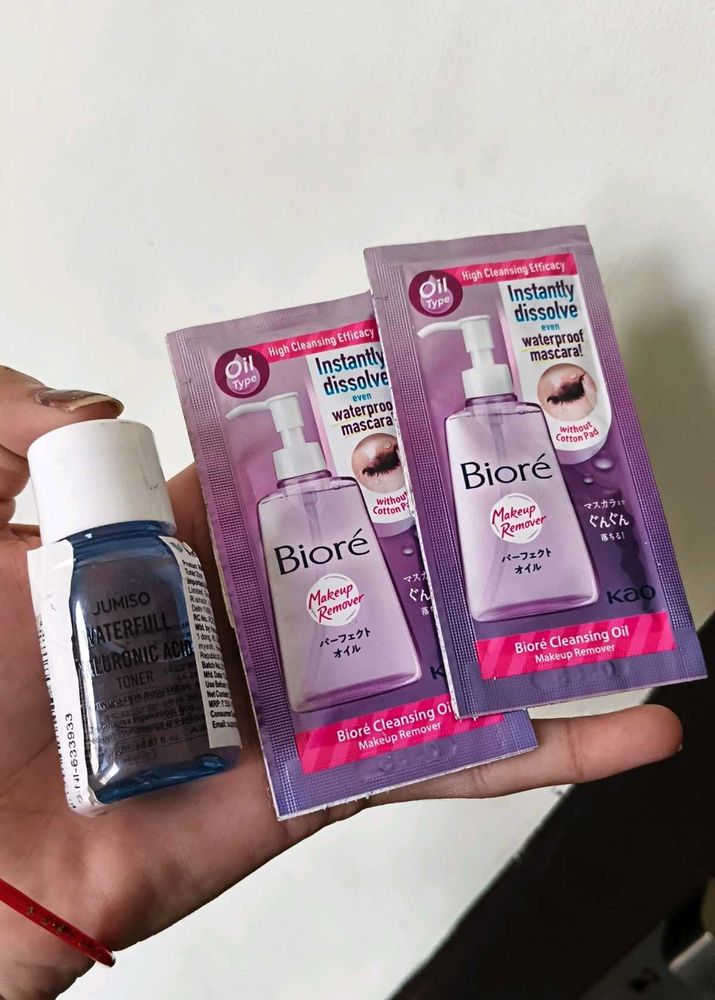 Biore Makeup Remover &amp; Jumiso Toner Samples