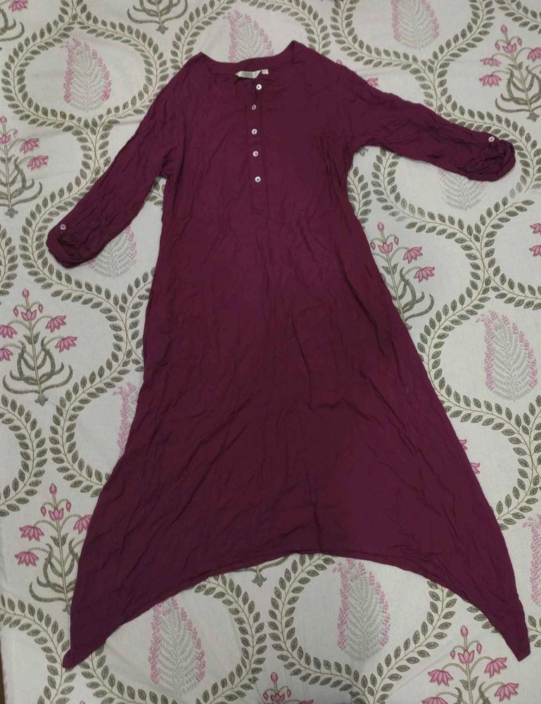 Beautiful Maroon Kurta S