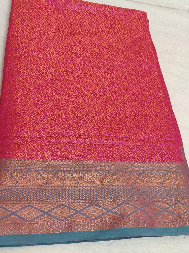 Vibrant Pink Banarasi Saree