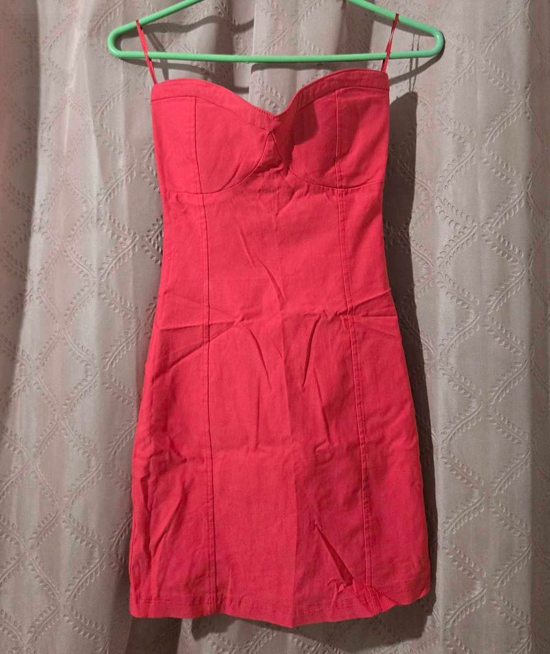 Charming Red Strapless Dress