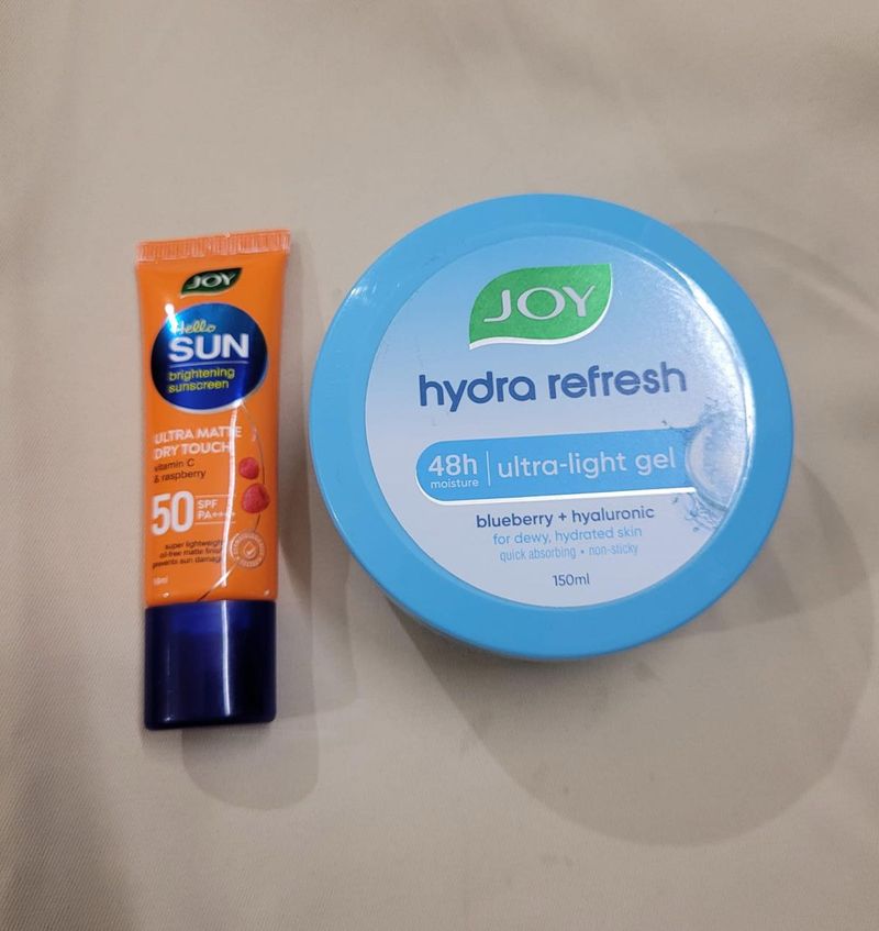 Joy Sunscreen &amp; Hydra Refresh Gel Set