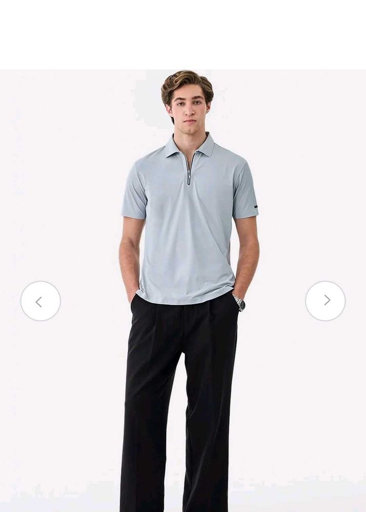 Men's Light Blue Polo T-Shirt