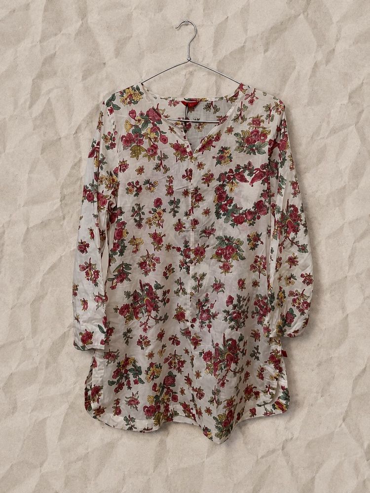🦢Floral Print Kurta