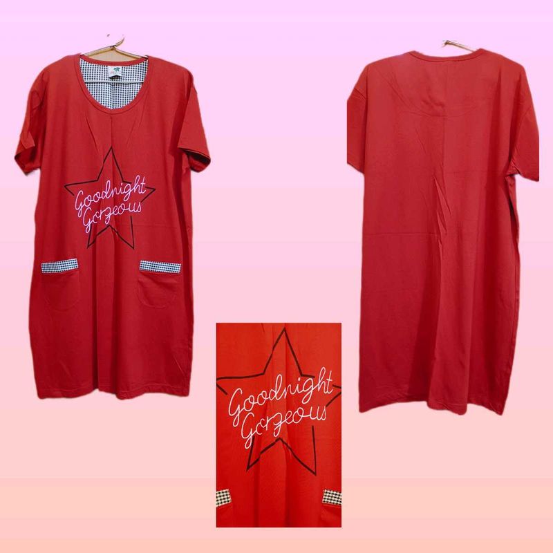 Red 'Goodnight Gorgeous' Nightdress
