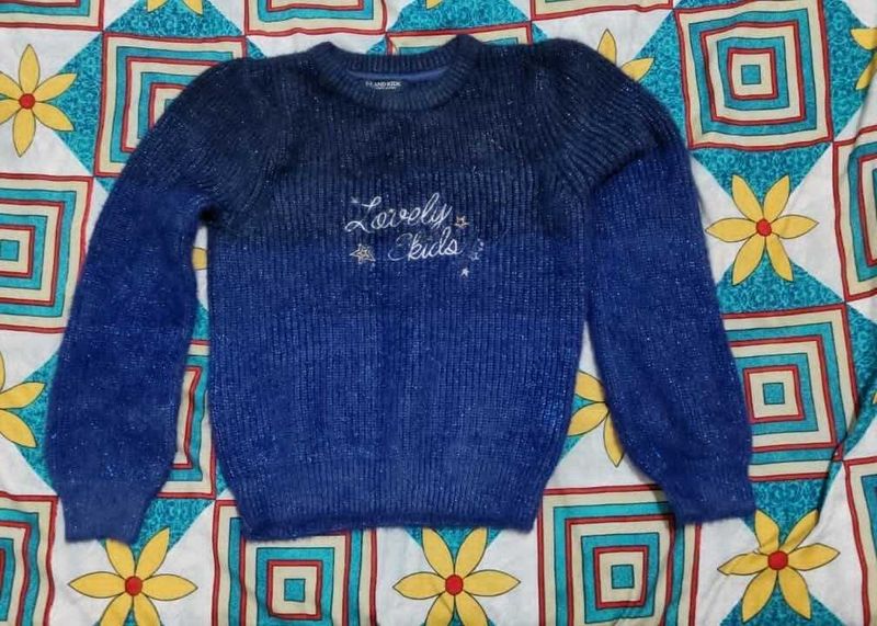 Lovely Kids Blue Sweater