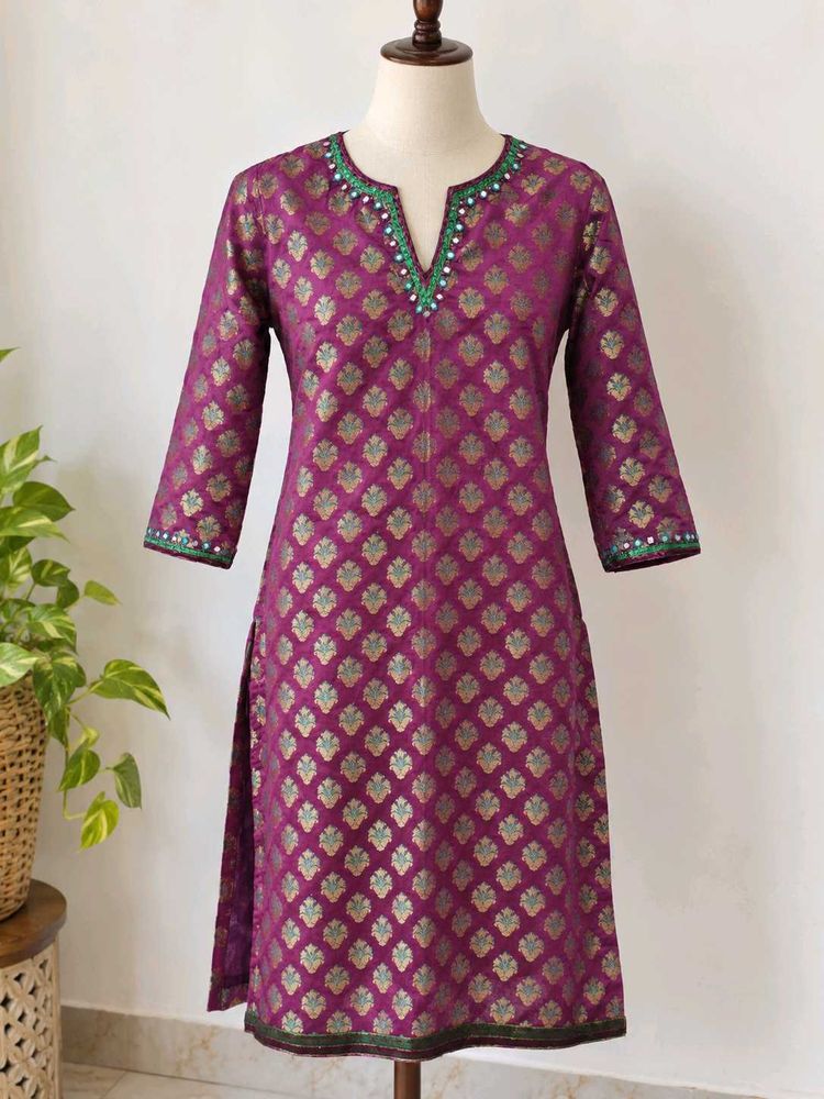Biba Beautiful Brocade Kurta