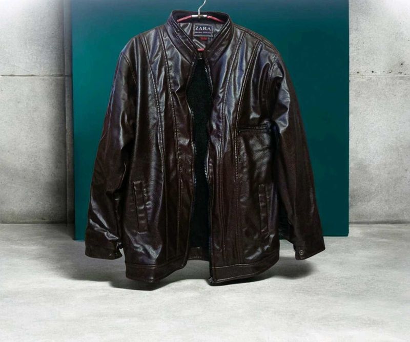 Abroad Zara Men's Faux Leather Jacket